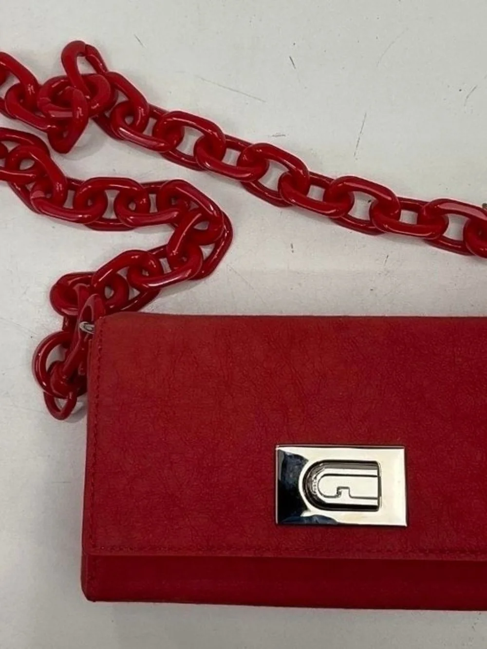 Red Furla Bloom Bag- Shoulder Bag - Stylish Crossbody